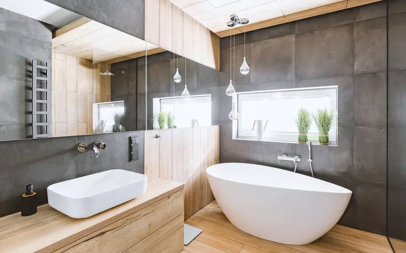 Newly installed bathroom