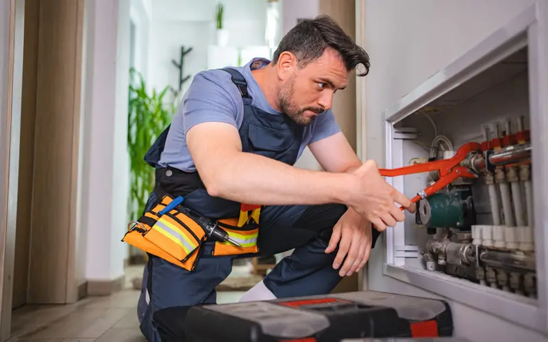 Power flushing a radiator